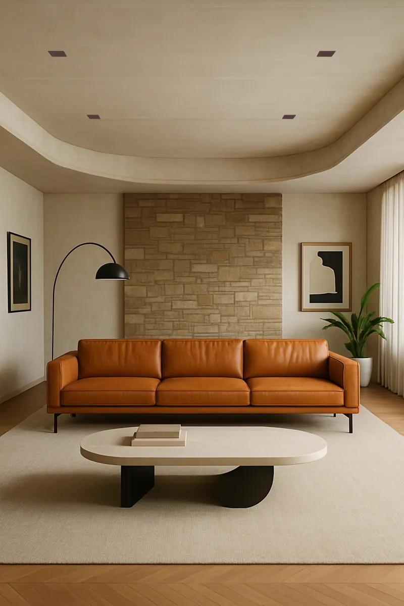 Magna Micro-Framed ceiling speakers in a living-room installation