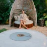 Magna Audio Oasis Outdoor Audio Table — manufacturer product or installation image; finish shown is illustrative